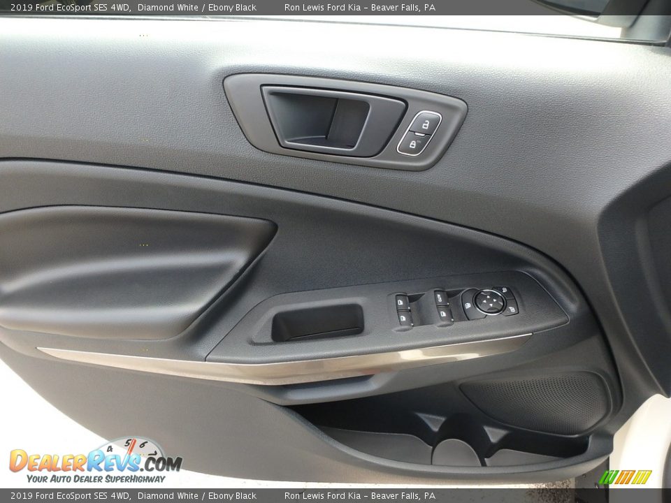 2019 Ford EcoSport SES 4WD Diamond White / Ebony Black Photo #14