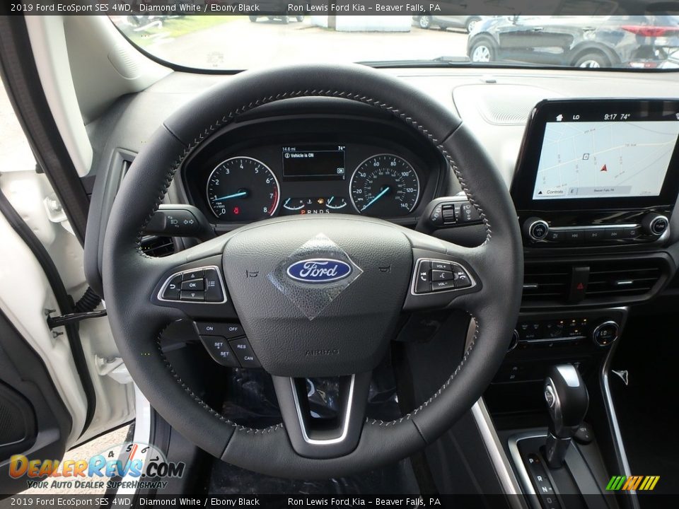 2019 Ford EcoSport SES 4WD Diamond White / Ebony Black Photo #18