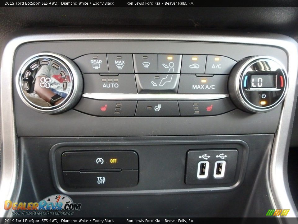 2019 Ford EcoSport SES 4WD Diamond White / Ebony Black Photo #20