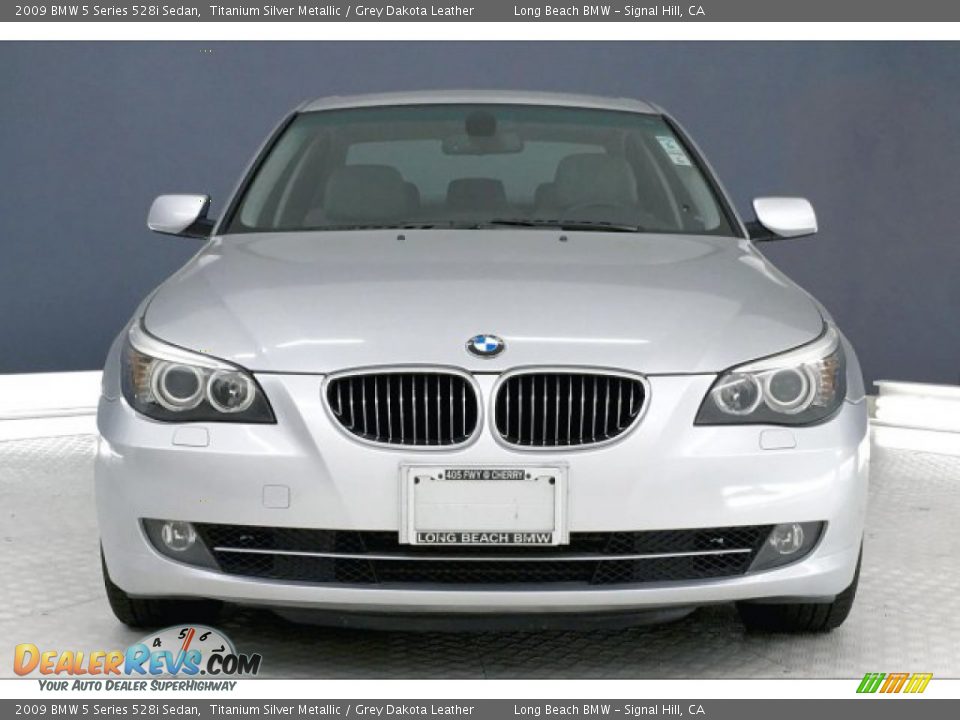 2009 BMW 5 Series 528i Sedan Titanium Silver Metallic / Grey Dakota Leather Photo #2