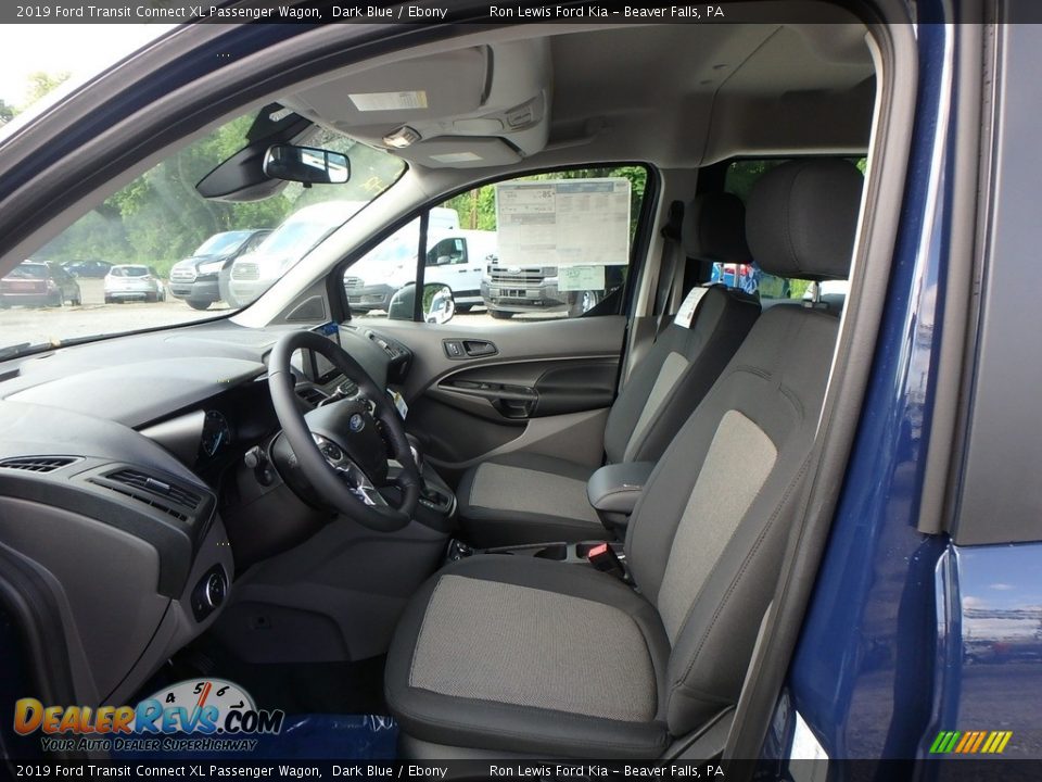 Ebony Interior - 2019 Ford Transit Connect XL Passenger Wagon Photo #11