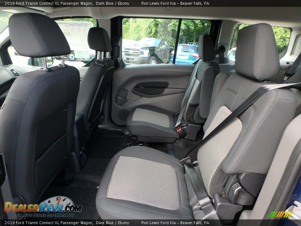 Rear Seat of 2019 Ford Transit Connect XL Passenger Wagon Photo #12