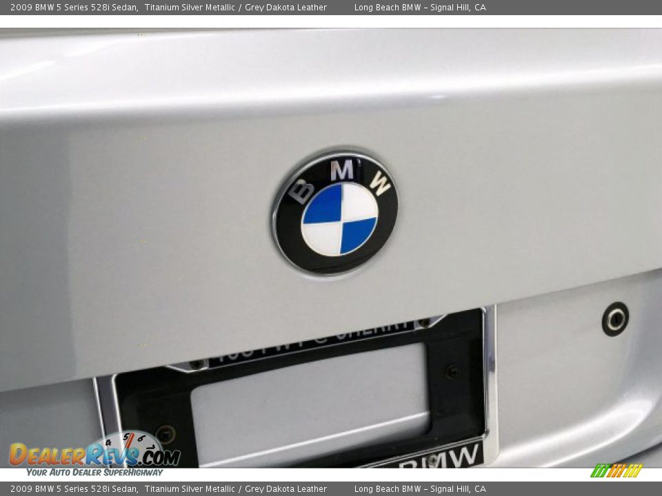 2009 BMW 5 Series 528i Sedan Titanium Silver Metallic / Grey Dakota Leather Photo #22