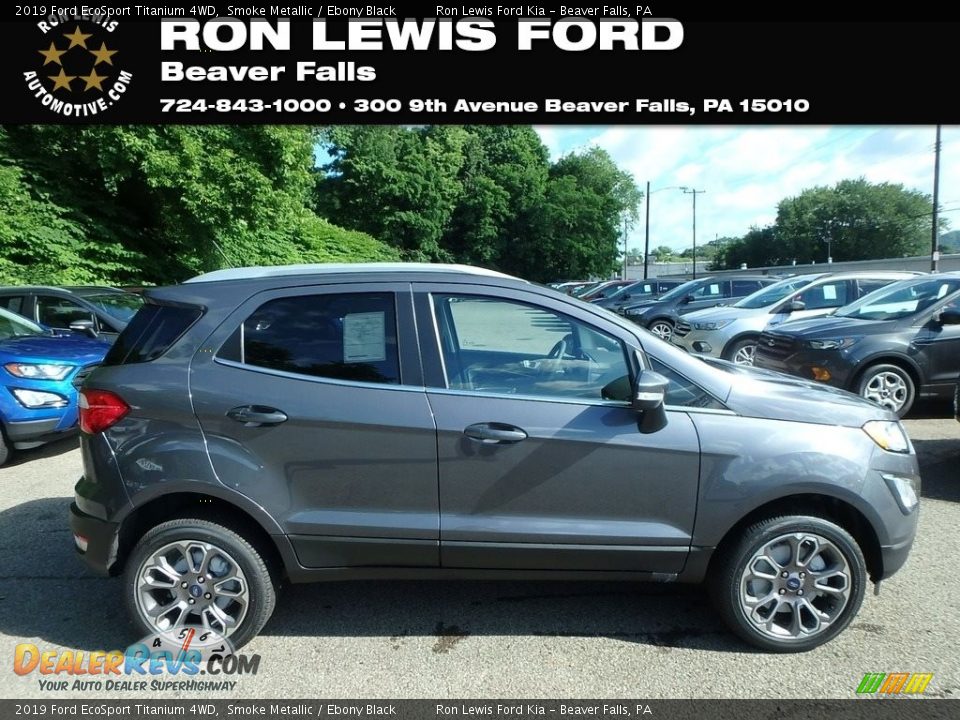 2019 Ford EcoSport Titanium 4WD Smoke Metallic / Ebony Black Photo #1