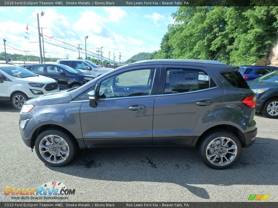 2019 Ford EcoSport Titanium 4WD Smoke Metallic / Ebony Black Photo #6