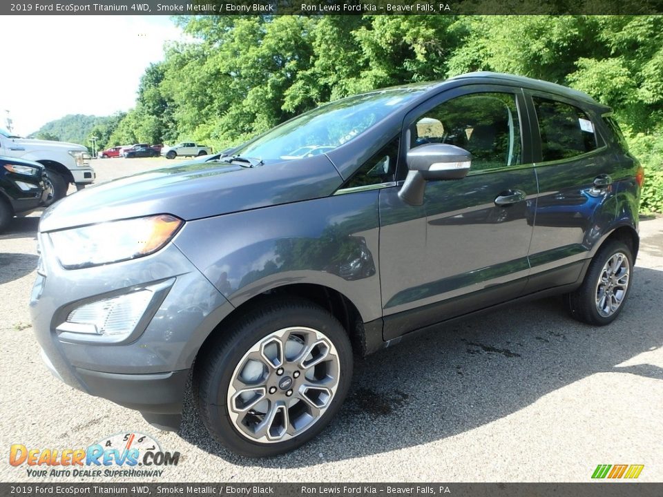 2019 Ford EcoSport Titanium 4WD Smoke Metallic / Ebony Black Photo #7