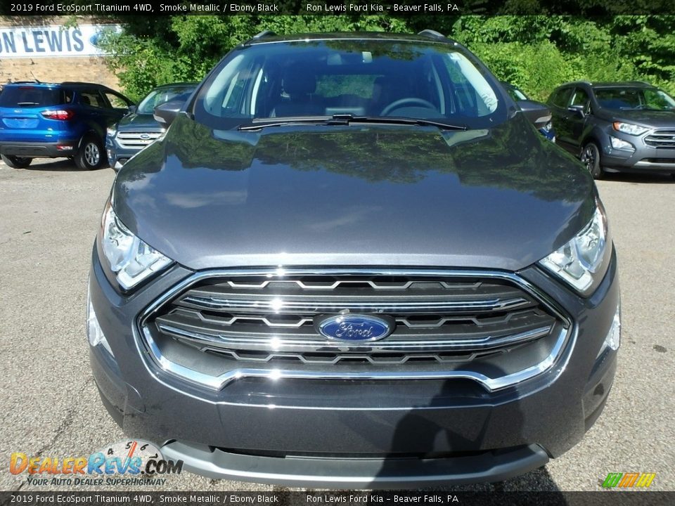 2019 Ford EcoSport Titanium 4WD Smoke Metallic / Ebony Black Photo #8