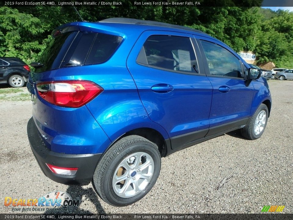 2019 Ford EcoSport SE 4WD Lightning Blue Metallic / Ebony Black Photo #3