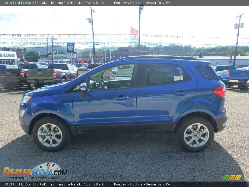 2019 Ford EcoSport SE 4WD Lightning Blue Metallic / Ebony Black Photo #6