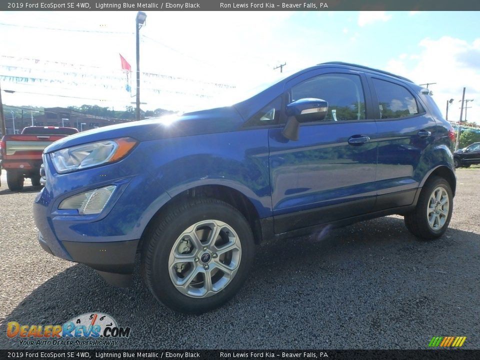 2019 Ford EcoSport SE 4WD Lightning Blue Metallic / Ebony Black Photo #7