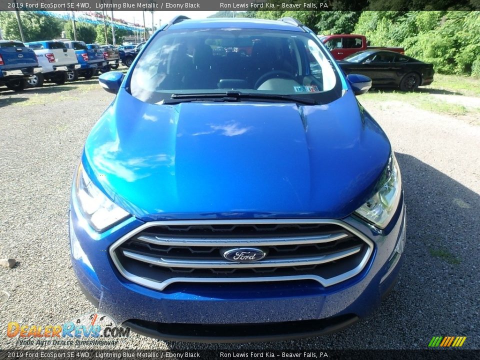 2019 Ford EcoSport SE 4WD Lightning Blue Metallic / Ebony Black Photo #8