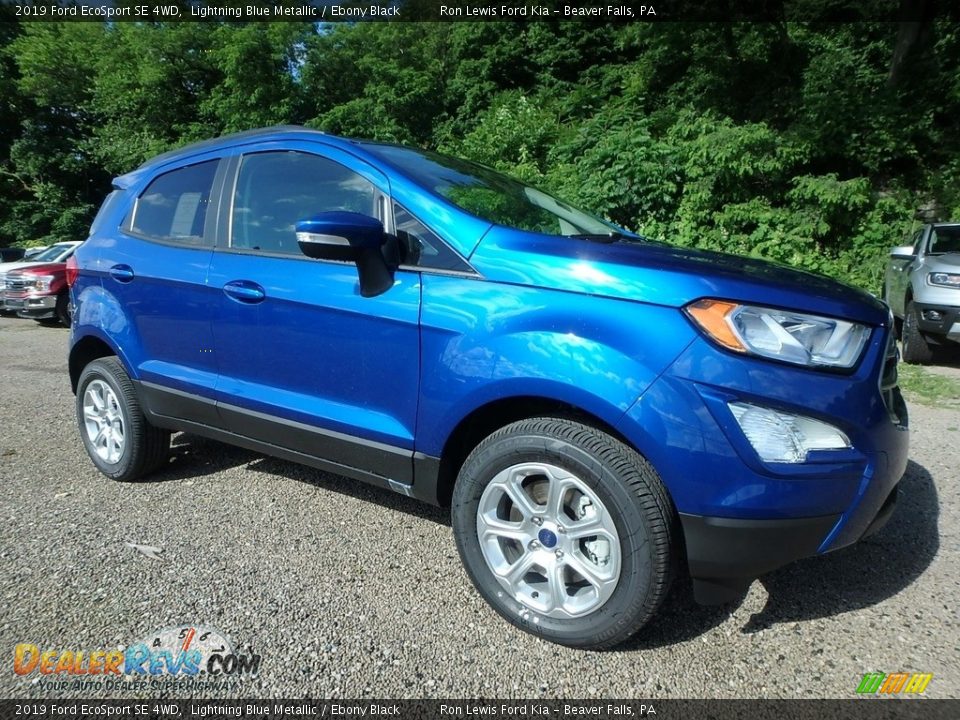 2019 Ford EcoSport SE 4WD Lightning Blue Metallic / Ebony Black Photo #9