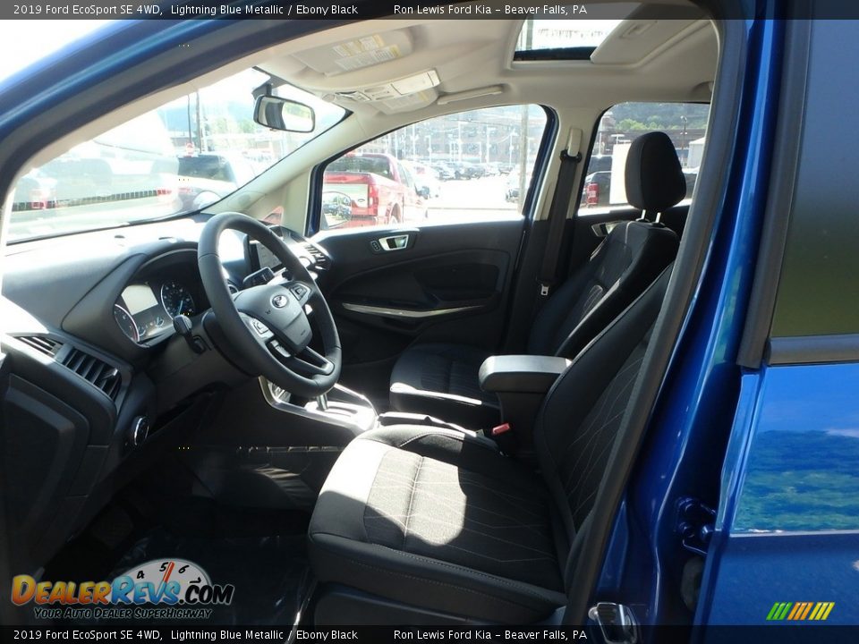 2019 Ford EcoSport SE 4WD Lightning Blue Metallic / Ebony Black Photo #10