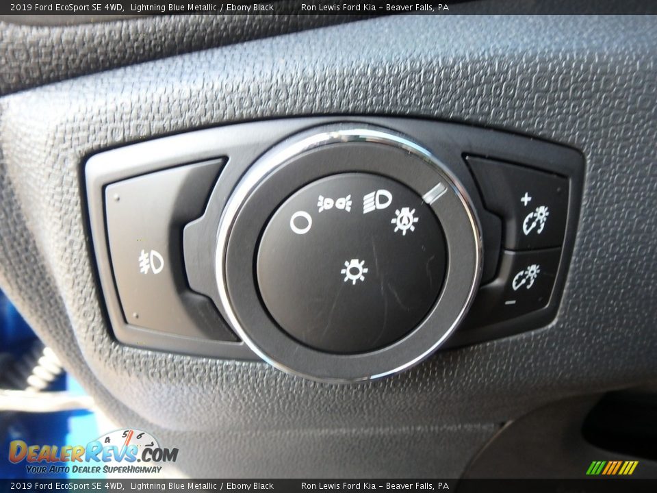 2019 Ford EcoSport SE 4WD Lightning Blue Metallic / Ebony Black Photo #20