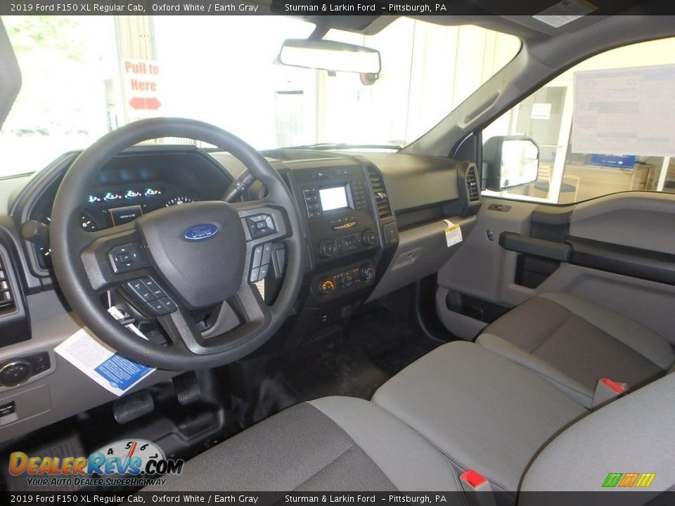 2019 Ford F150 XL Regular Cab Oxford White / Earth Gray Photo #7