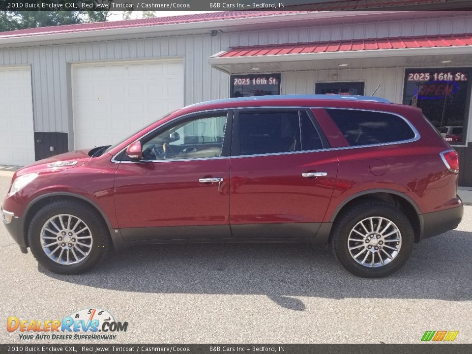 2010 Buick Enclave CXL Red Jewel Tintcoat / Cashmere/Cocoa Photo #2