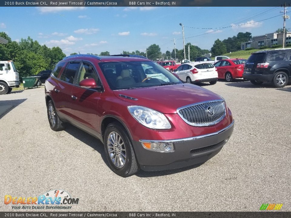 2010 Buick Enclave CXL Red Jewel Tintcoat / Cashmere/Cocoa Photo #7