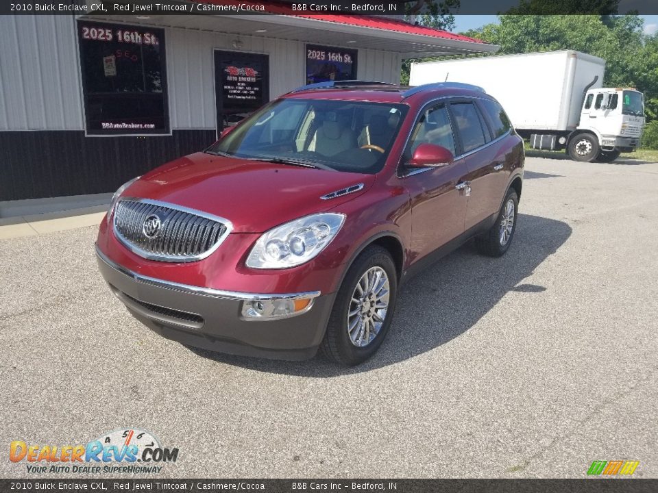 2010 Buick Enclave CXL Red Jewel Tintcoat / Cashmere/Cocoa Photo #9