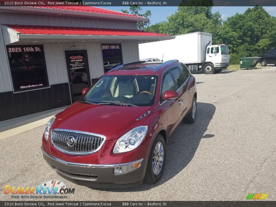 2010 Buick Enclave CXL Red Jewel Tintcoat / Cashmere/Cocoa Photo #10