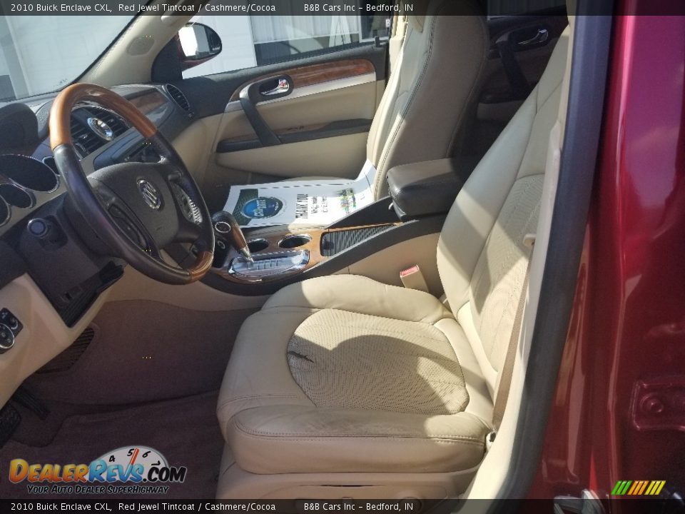 2010 Buick Enclave CXL Red Jewel Tintcoat / Cashmere/Cocoa Photo #12