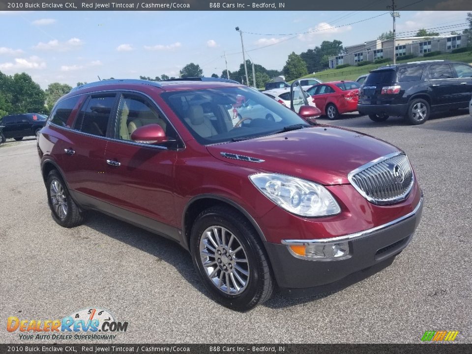 2010 Buick Enclave CXL Red Jewel Tintcoat / Cashmere/Cocoa Photo #24