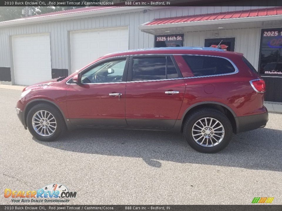2010 Buick Enclave CXL Red Jewel Tintcoat / Cashmere/Cocoa Photo #26