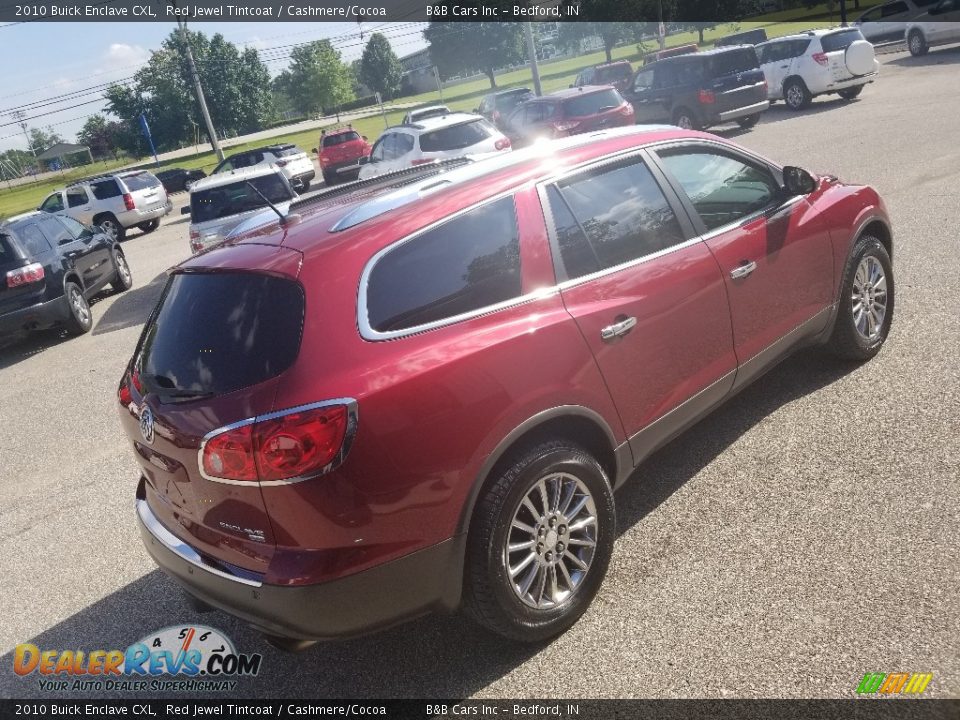 2010 Buick Enclave CXL Red Jewel Tintcoat / Cashmere/Cocoa Photo #28