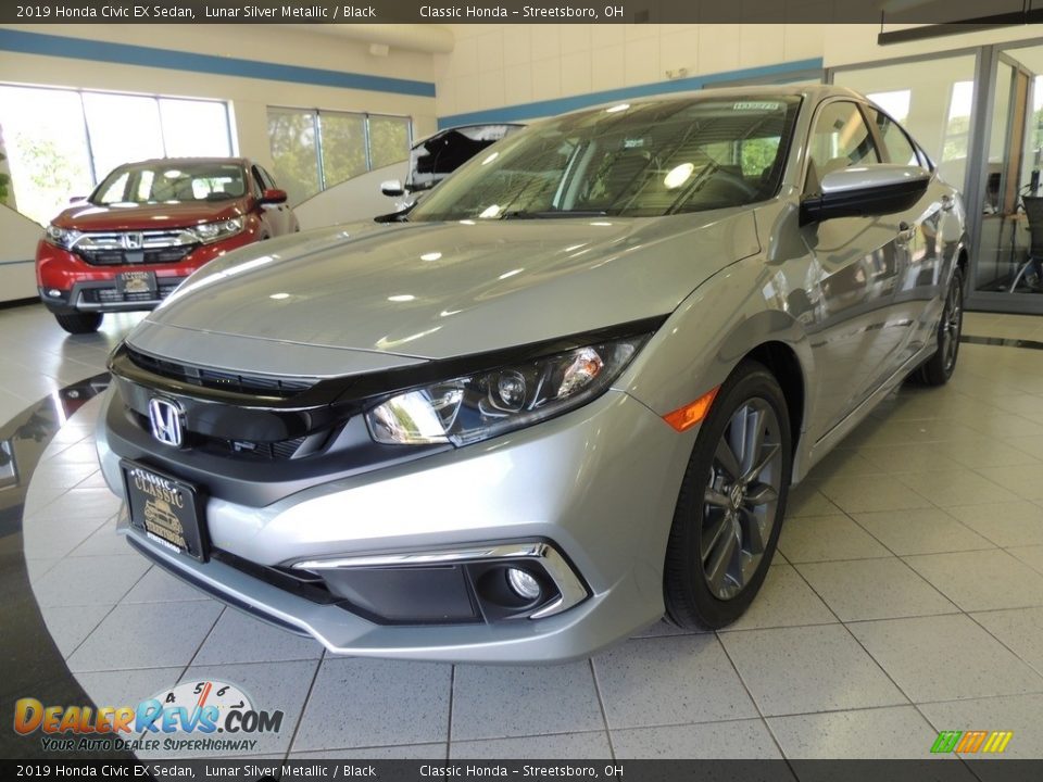 2019 Honda Civic EX Sedan Lunar Silver Metallic / Black Photo #1