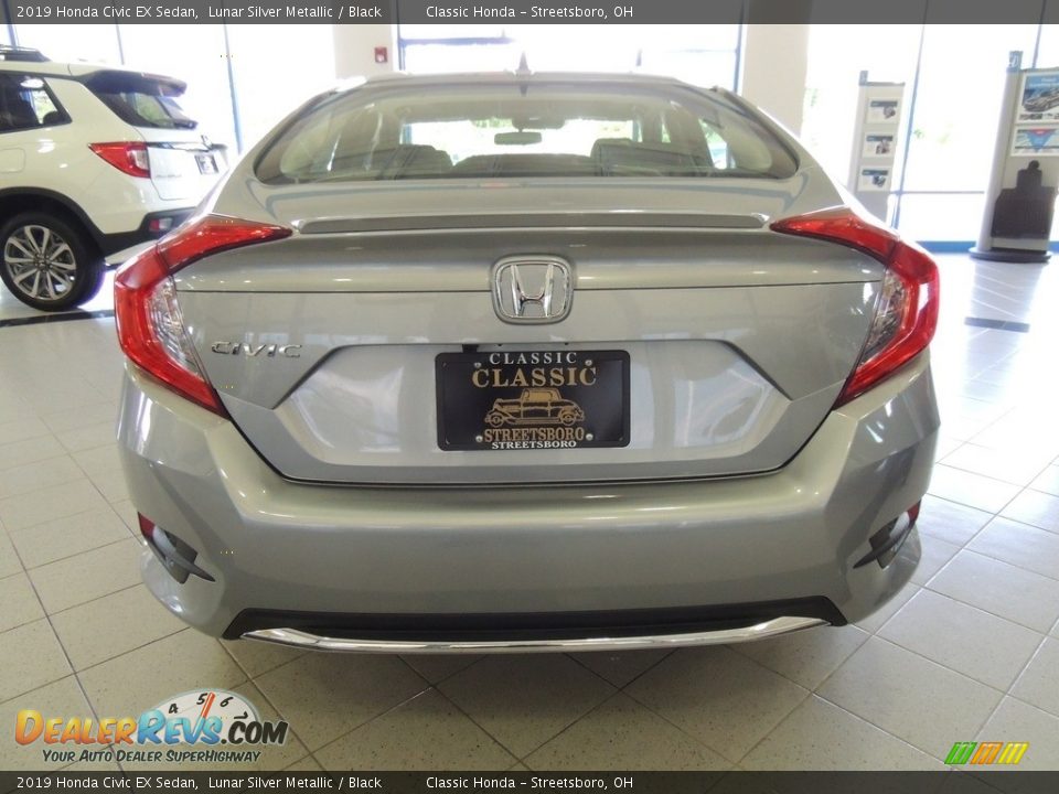 2019 Honda Civic EX Sedan Lunar Silver Metallic / Black Photo #6