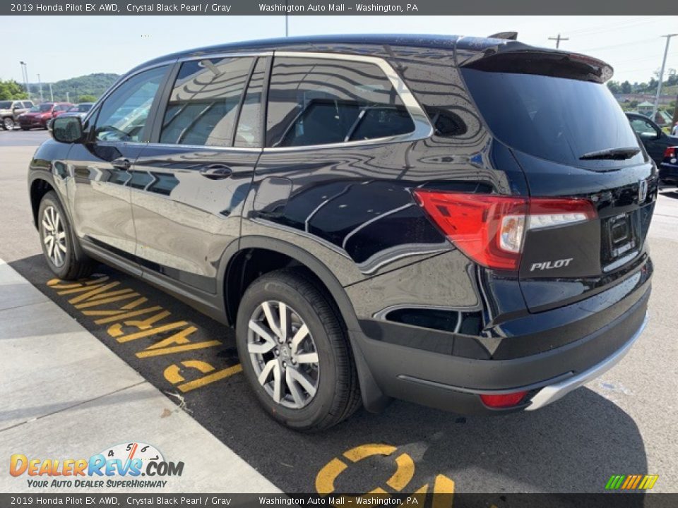 2019 Honda Pilot EX AWD Crystal Black Pearl / Gray Photo #5