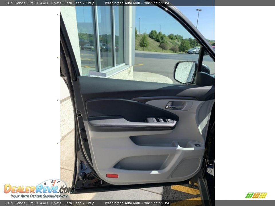 2019 Honda Pilot EX AWD Crystal Black Pearl / Gray Photo #10
