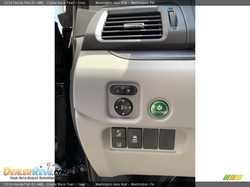 2019 Honda Pilot EX AWD Crystal Black Pearl / Gray Photo #12