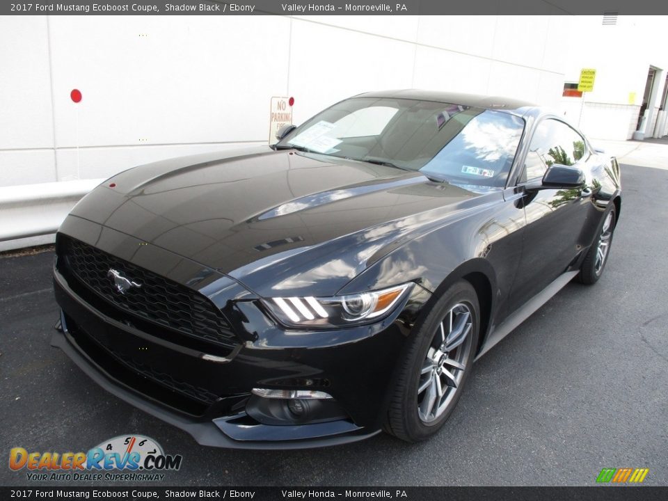 2017 Ford Mustang Ecoboost Coupe Shadow Black / Ebony Photo #9