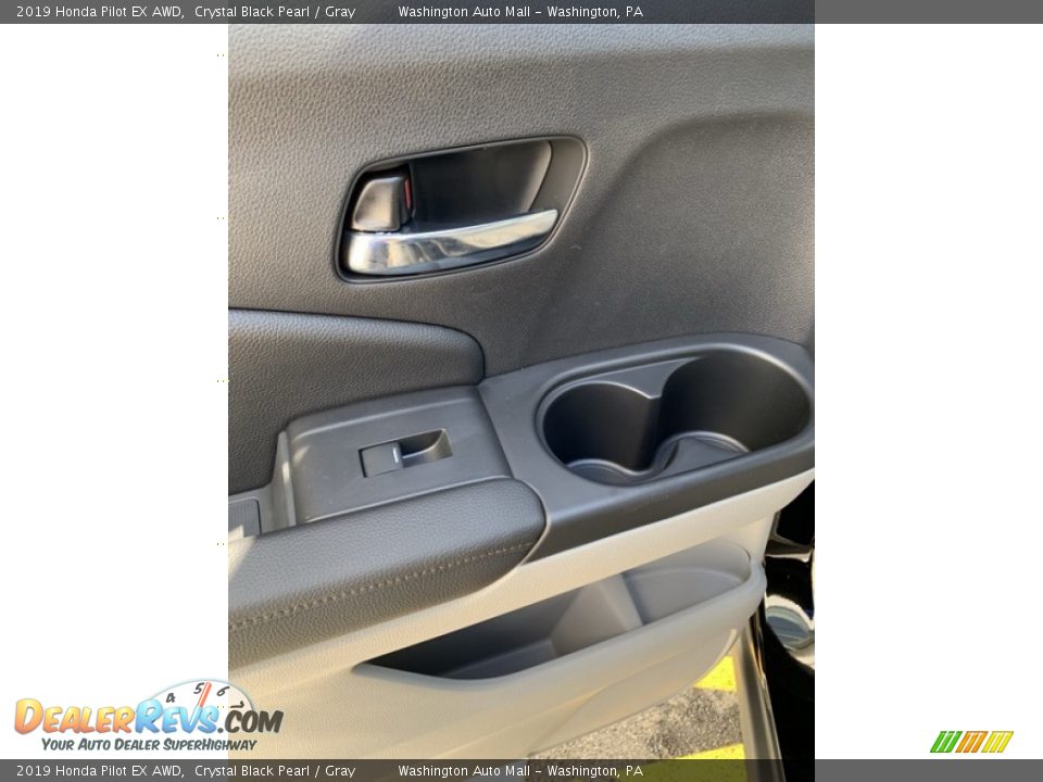 2019 Honda Pilot EX AWD Crystal Black Pearl / Gray Photo #17