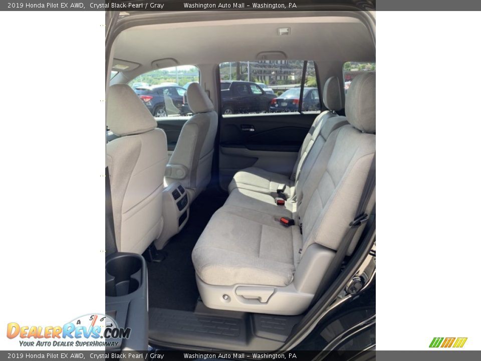 2019 Honda Pilot EX AWD Crystal Black Pearl / Gray Photo #19