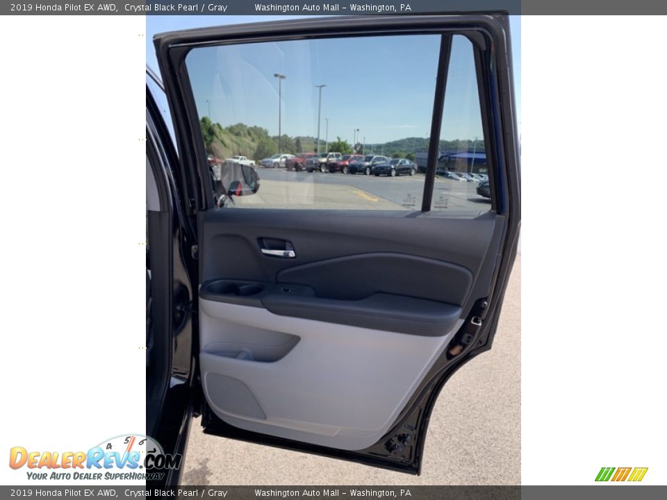 2019 Honda Pilot EX AWD Crystal Black Pearl / Gray Photo #25