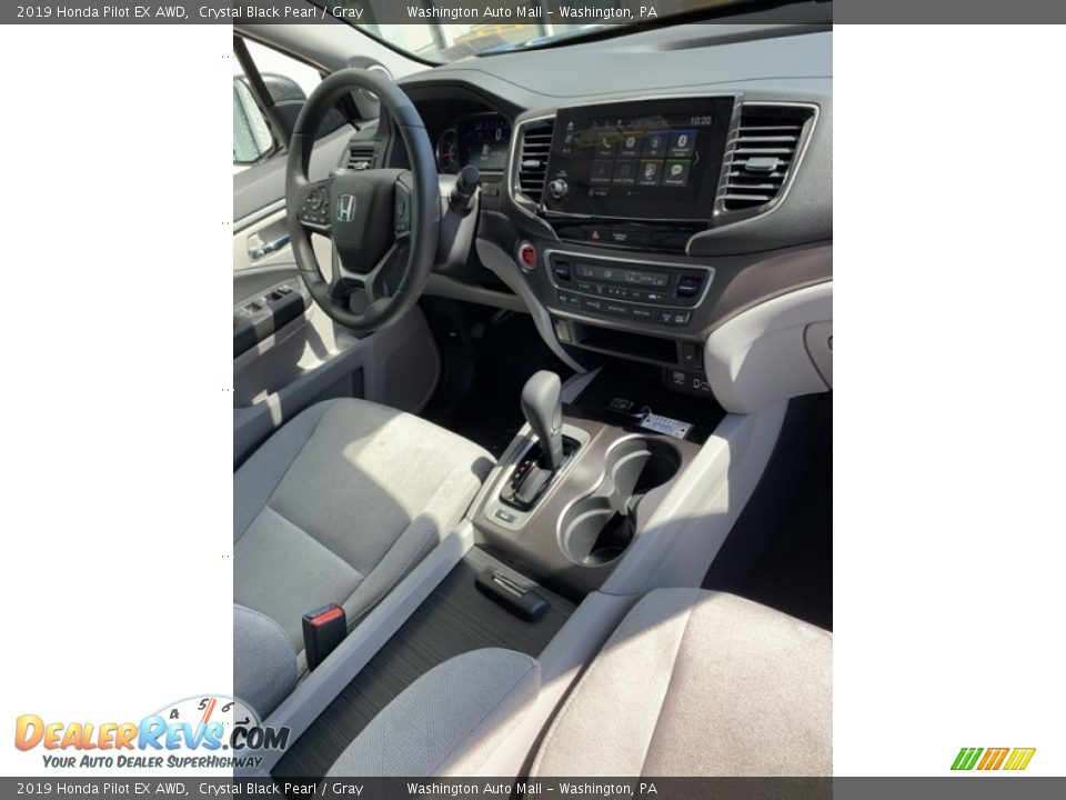 2019 Honda Pilot EX AWD Crystal Black Pearl / Gray Photo #32