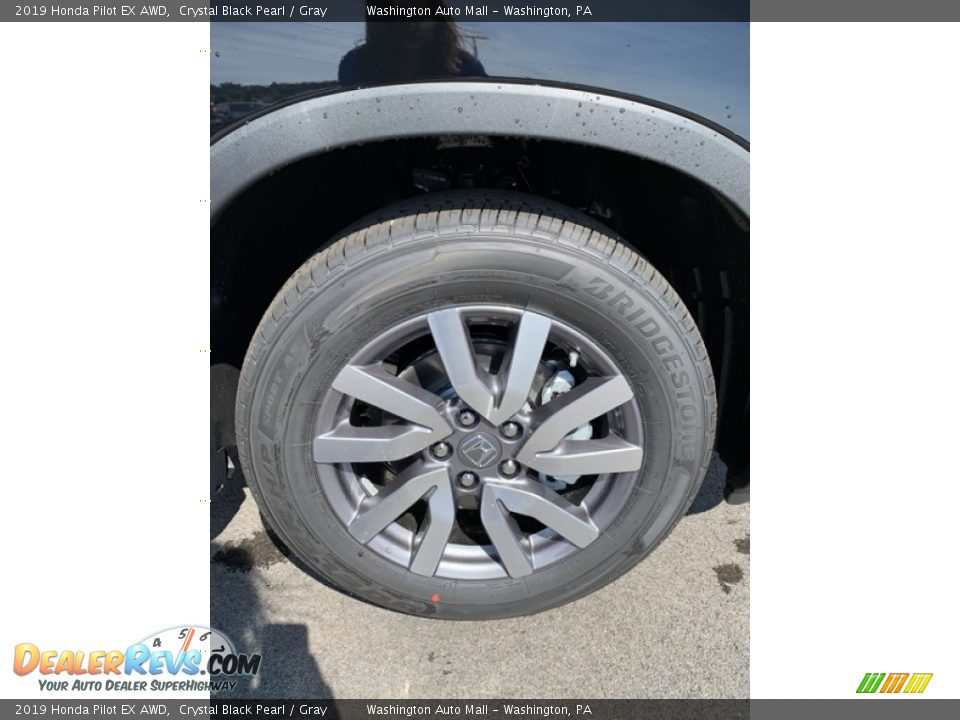 2019 Honda Pilot EX AWD Crystal Black Pearl / Gray Photo #34