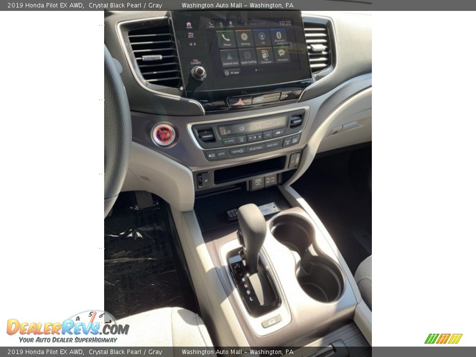2019 Honda Pilot EX AWD Crystal Black Pearl / Gray Photo #36