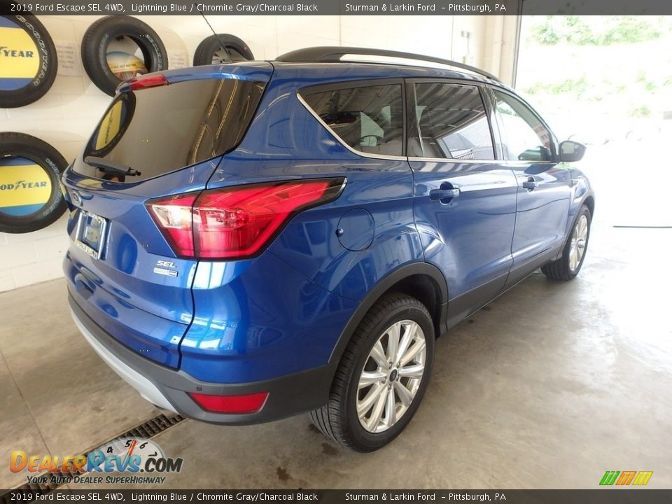 2019 Ford Escape SEL 4WD Lightning Blue / Chromite Gray/Charcoal Black Photo #2