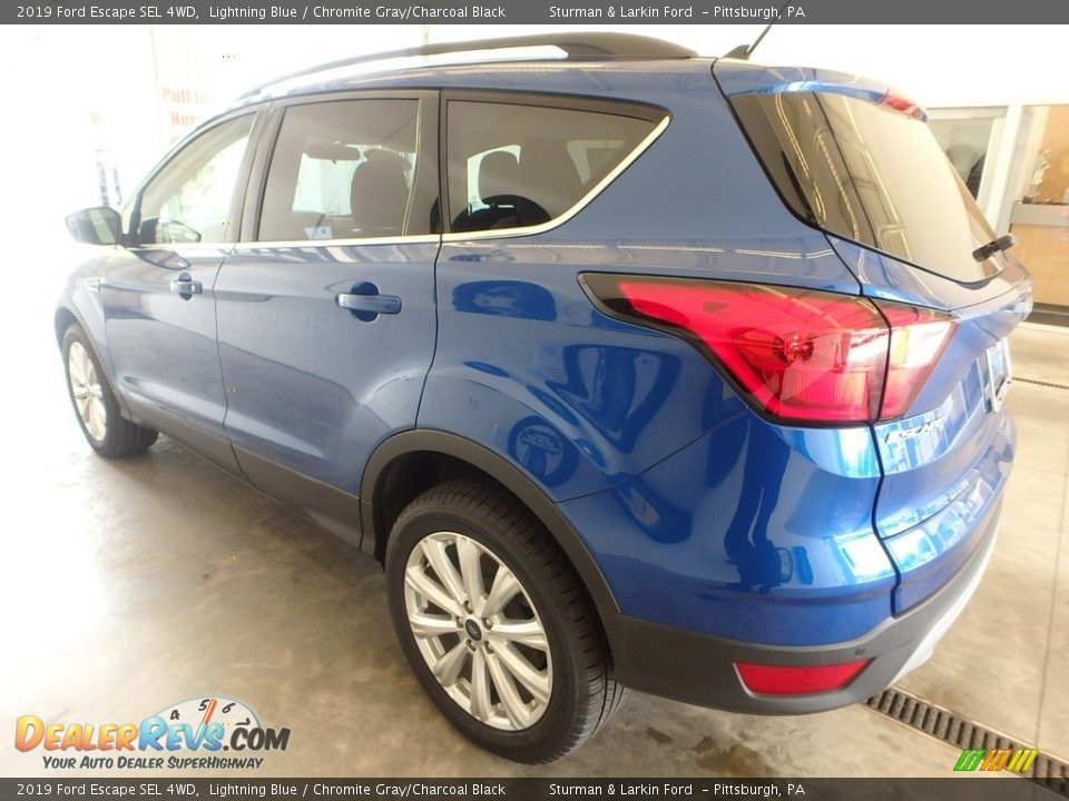2019 Ford Escape SEL 4WD Lightning Blue / Chromite Gray/Charcoal Black Photo #4