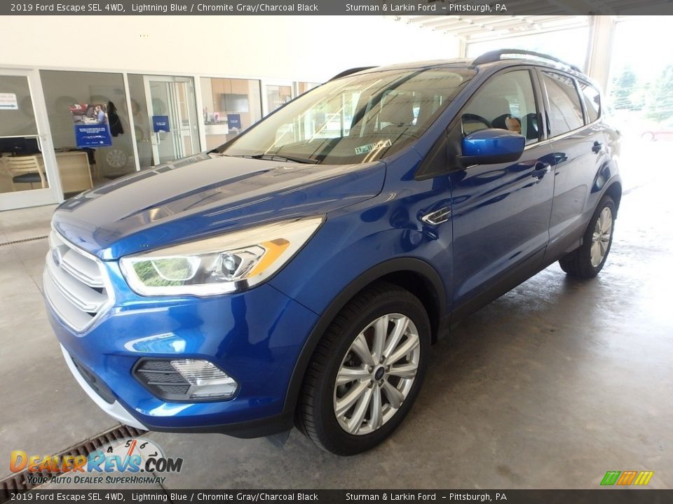 2019 Ford Escape SEL 4WD Lightning Blue / Chromite Gray/Charcoal Black Photo #5