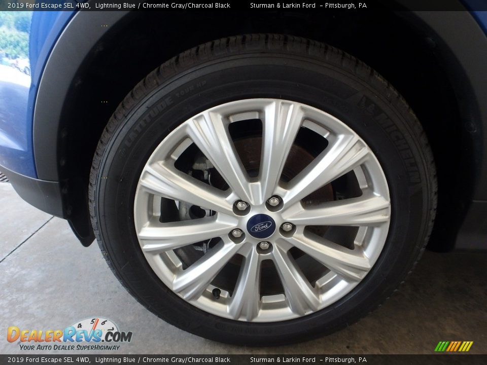 2019 Ford Escape SEL 4WD Lightning Blue / Chromite Gray/Charcoal Black Photo #6