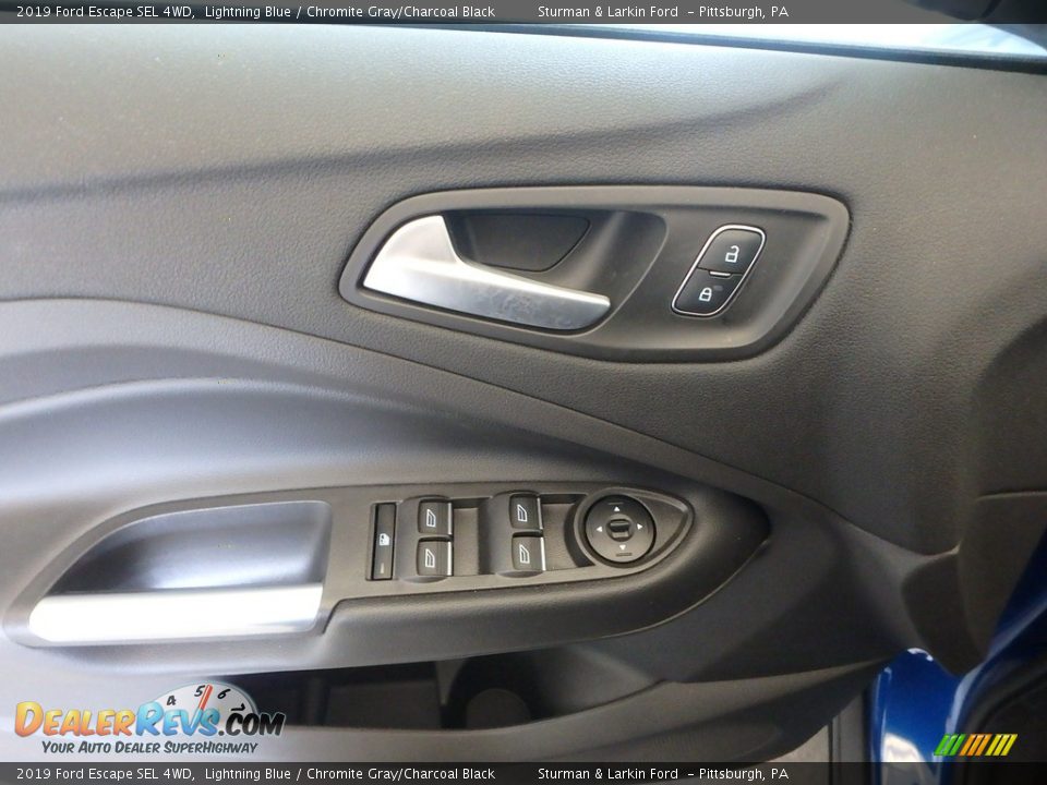 2019 Ford Escape SEL 4WD Lightning Blue / Chromite Gray/Charcoal Black Photo #10