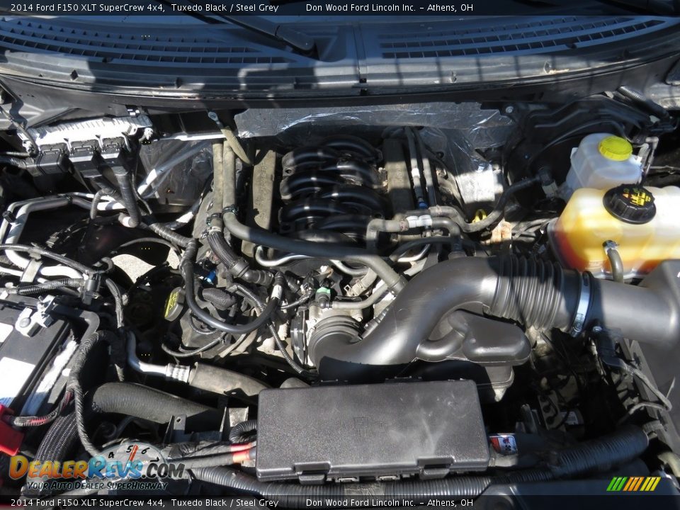 2014 Ford F150 XLT SuperCrew 4x4 Tuxedo Black / Steel Grey Photo #6