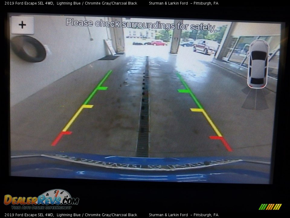 2019 Ford Escape SEL 4WD Lightning Blue / Chromite Gray/Charcoal Black Photo #12