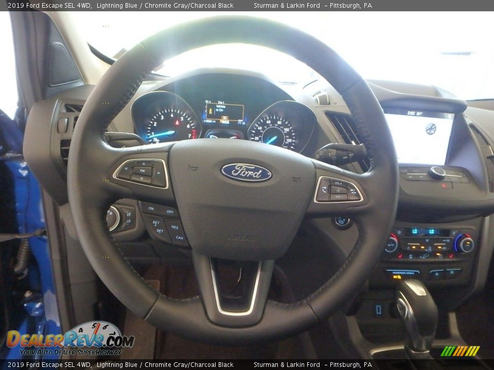 2019 Ford Escape SEL 4WD Lightning Blue / Chromite Gray/Charcoal Black Photo #14