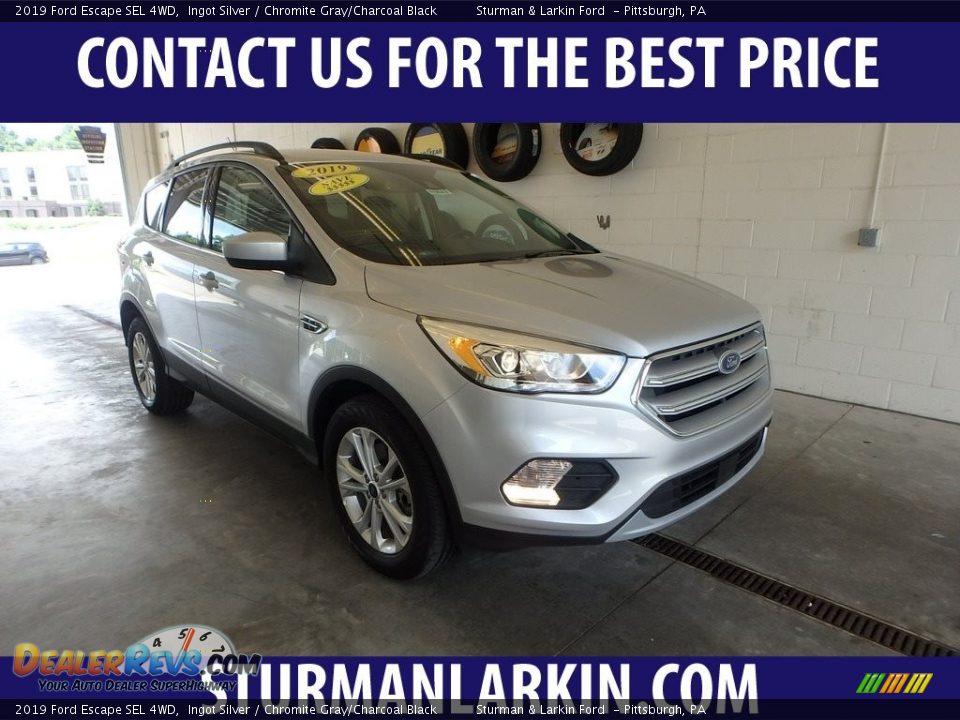 2019 Ford Escape SEL 4WD Ingot Silver / Chromite Gray/Charcoal Black Photo #1