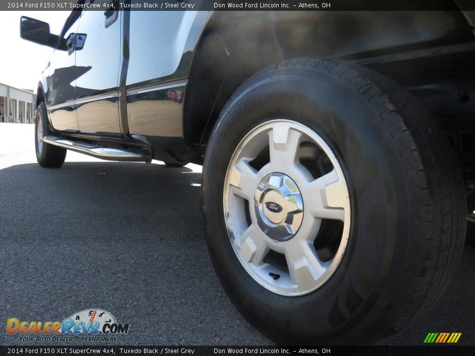 2014 Ford F150 XLT SuperCrew 4x4 Tuxedo Black / Steel Grey Photo #10