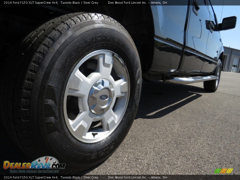 2014 Ford F150 XLT SuperCrew 4x4 Tuxedo Black / Steel Grey Photo #14